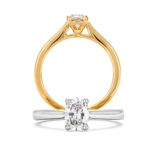 Fenia Electra laboratoriotimanttisormus 0,75ct 18K valkokulta