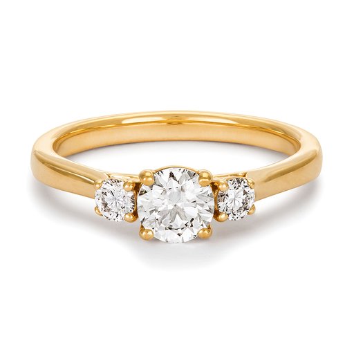 Fenia Maia laboratoriotimanttisormus yht. 0,68ct 18K keltakulta