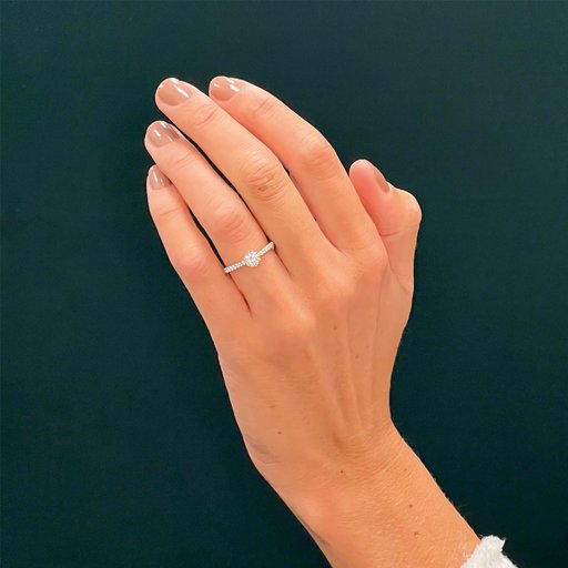 Fenia Vega laboratoriotimanttisormus yht. 0,63ct 18K keltakulta