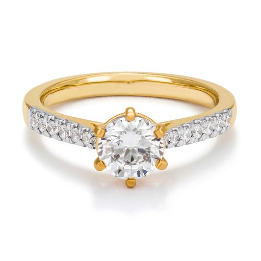 Fenia Vega laboratoriotimanttisormus yht. 1,15ct 18K keltakulta