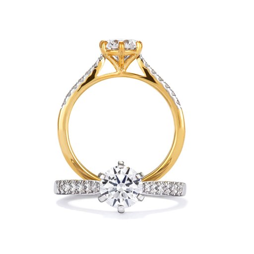 Fenia Vega laboratoriotimanttisormus yht. 1,15ct 18K valkokulta