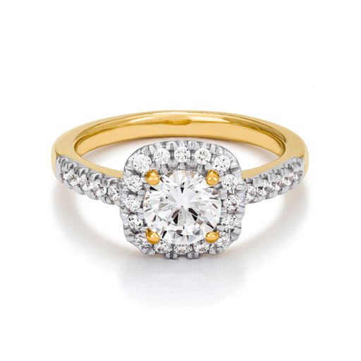 Fenia Sirius laboratoriotimanttisormus yht. 1,29ct 18K keltakulta