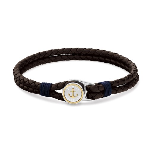 Tommy Hilfiger Nautical Brown Leather rannekoru