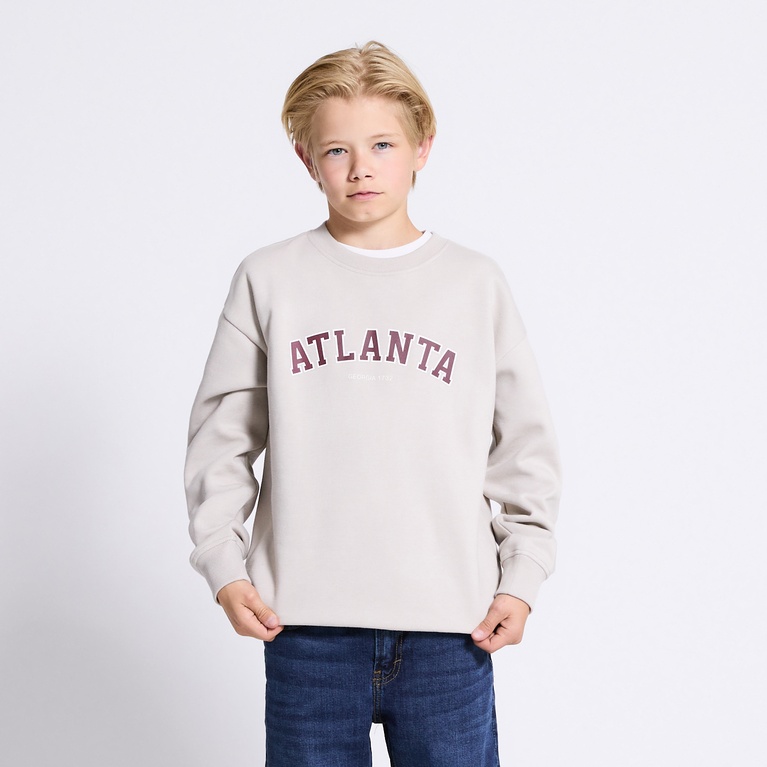 Printed Sweatshirt "Vilgot" Printed Sweatshirt "Vilgot" Beige 3