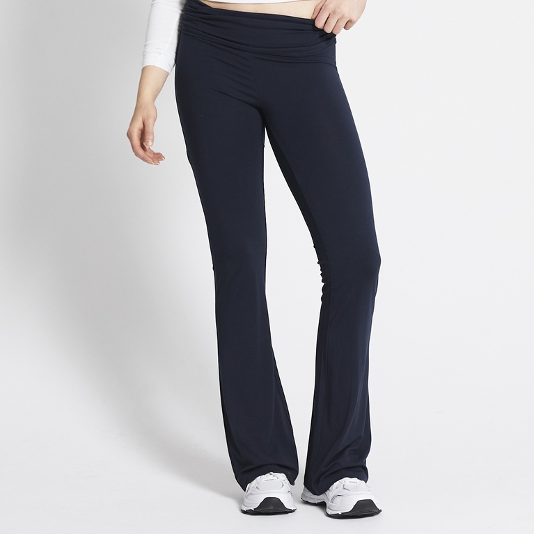 Folded yoga pants "Noelle" Dark Blue
