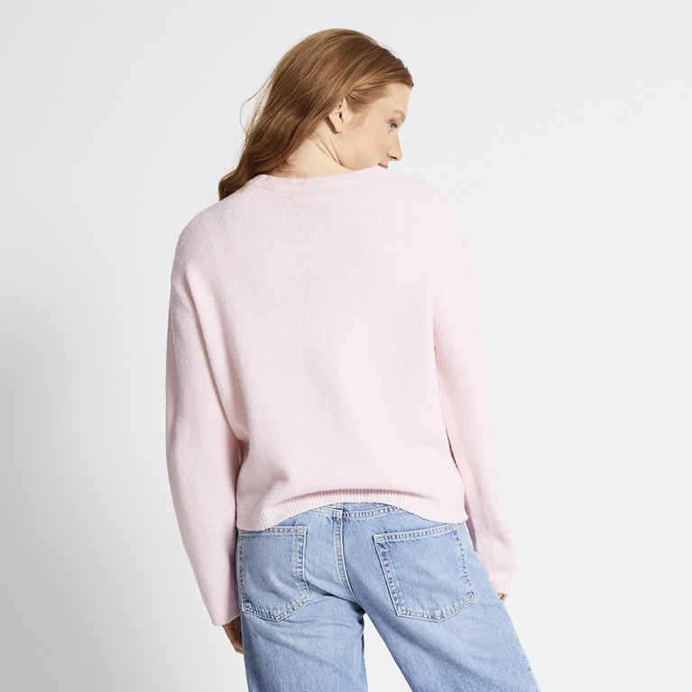 Basic knit sweater "Signe" Light Pink