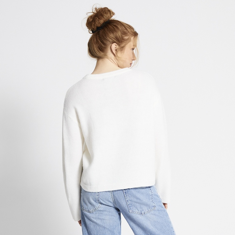 Basic knit sweater "Signe" Off white