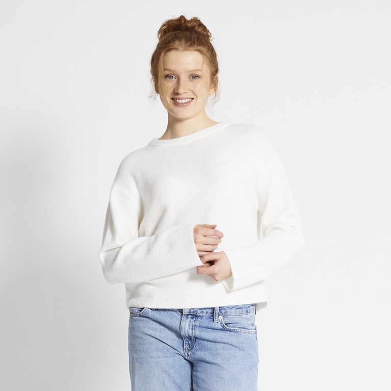 Basic knit sweater "Signe" Off white