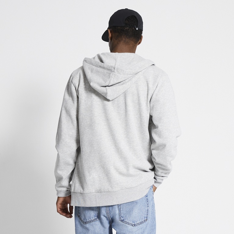 Zip hoodie "Rocky" Grey Melange