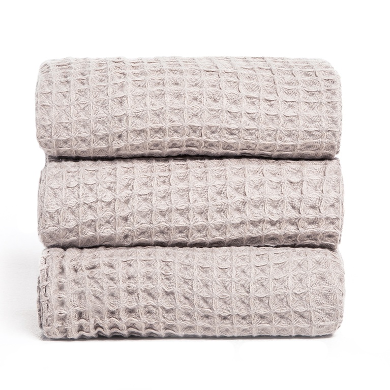 Waffle towel 50x70 Beige 1