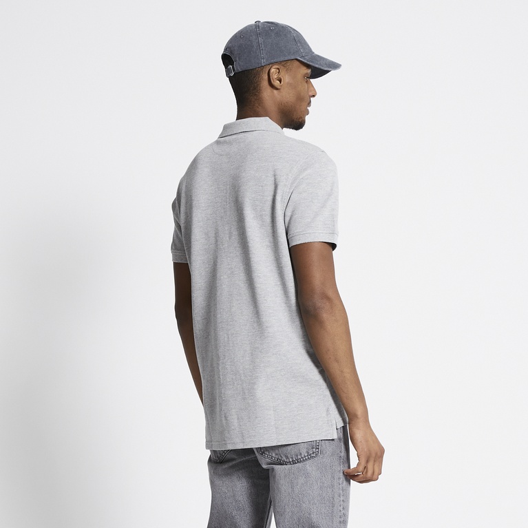 Polo shirt "Alan" Grey Melange