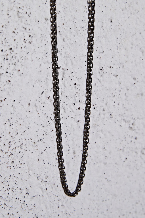 Thick necklace  Silver Metallic