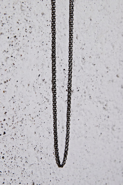 Thin necklace  Silver Metallic