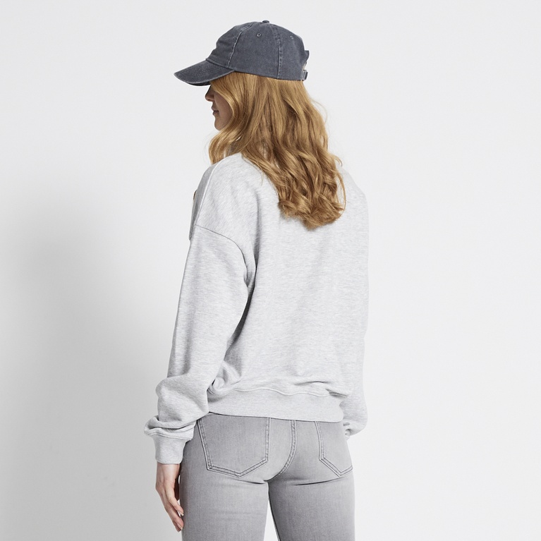 Half zip sweatshirt "Maja" Grey Melange