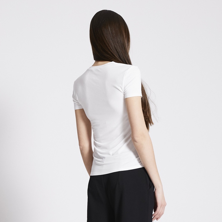 Soft feel tee "Liv" White 2