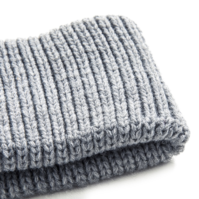 Rib headband Dk Grey melange
