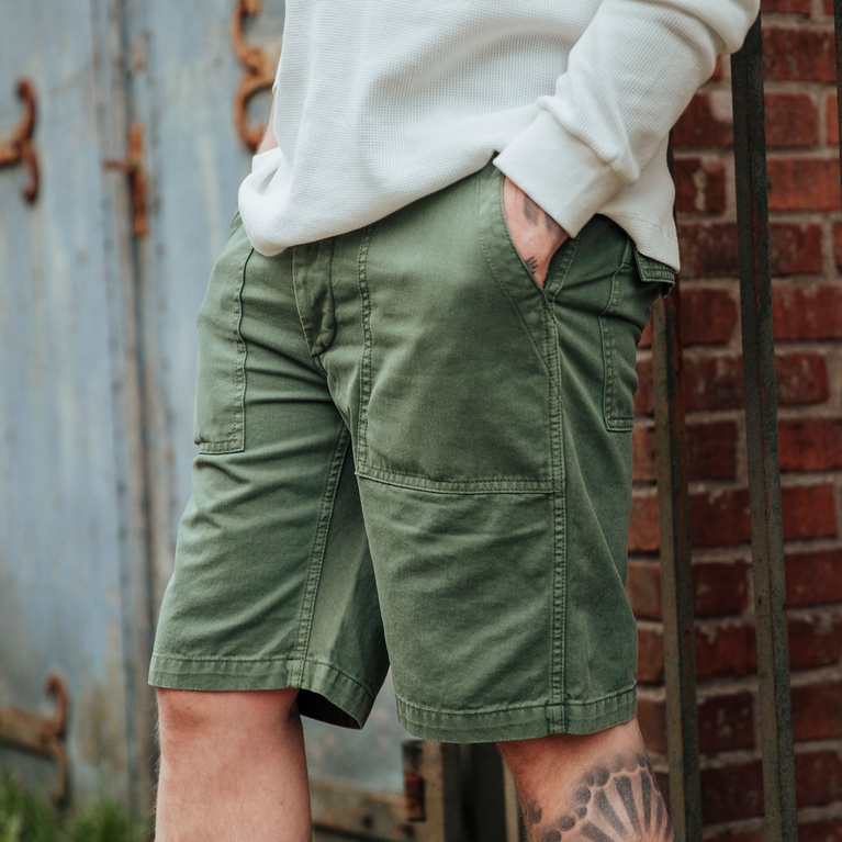 Fatigue Shorts Army Green