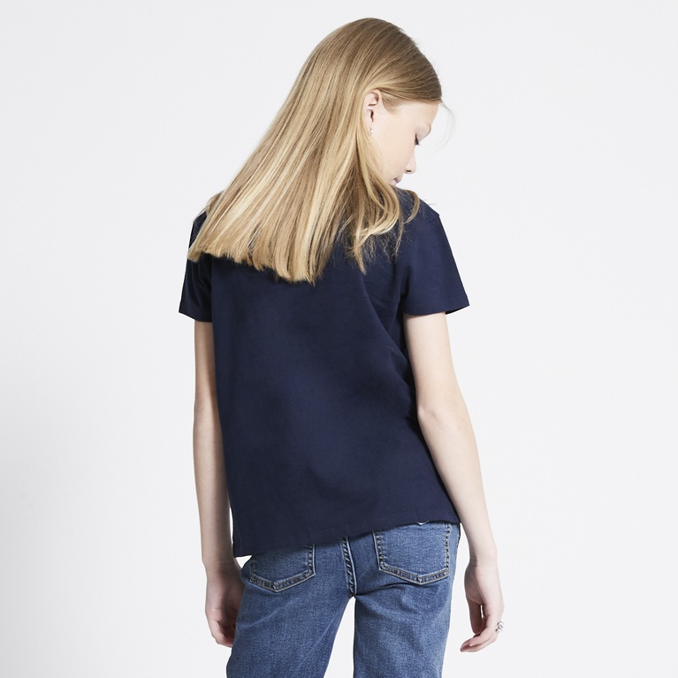 Printed tee "Dusty star" Dark Blue