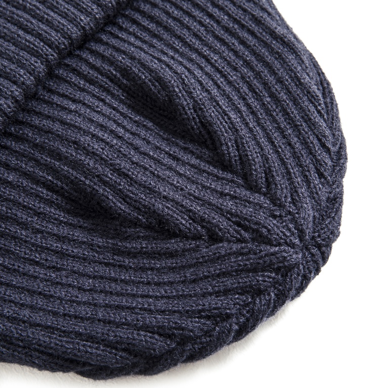 Rib-knit beanie "Seb" Navy