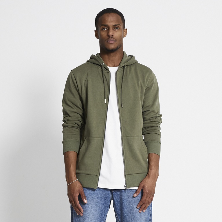 Zip hoodie "Rocky" Army Green