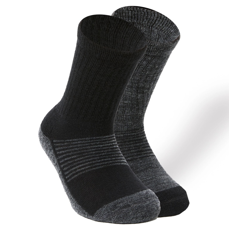 Wool Socks 2-pack Black