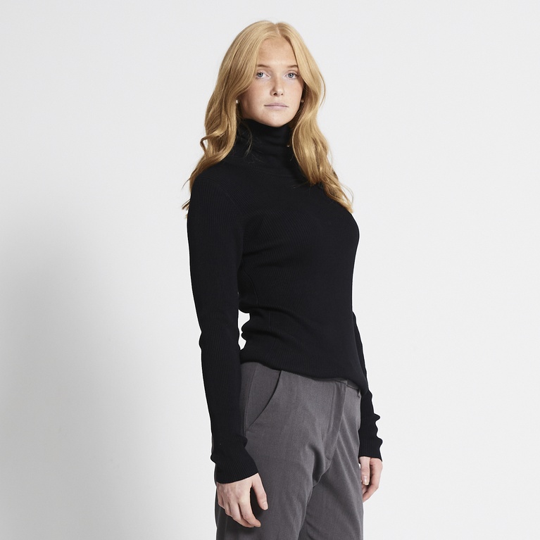 Knit turtleneck sweater "Ingela" Black