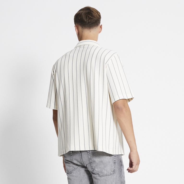 Kurzarmhemd "Bosse Knitted Stripe""