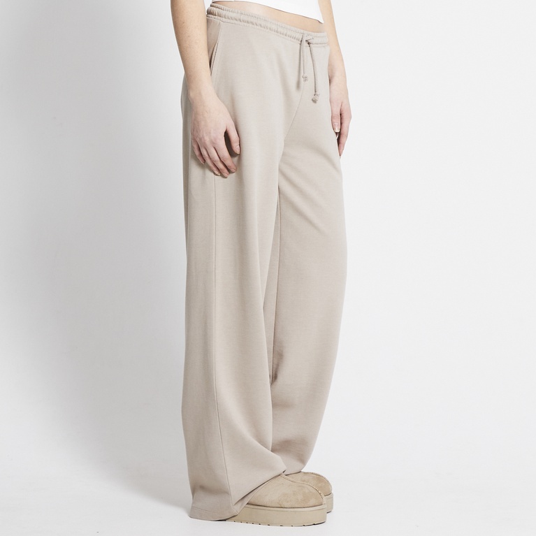 Wide sweatpants "Tyla" Light Beige