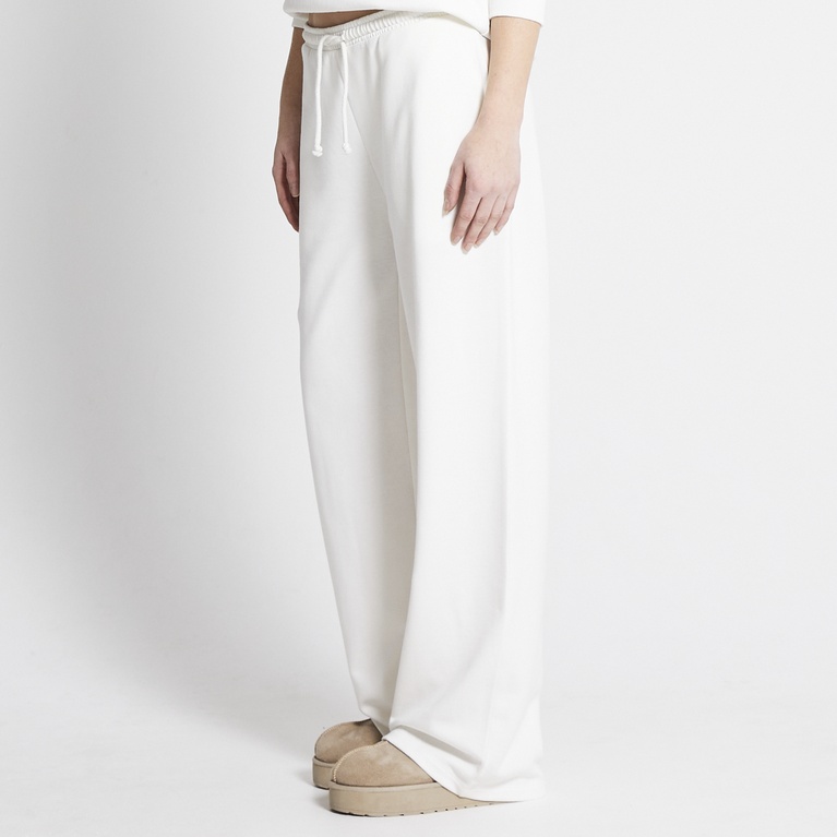 Wide sweatpants "Tyla" Off white