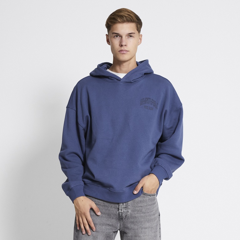 Bedruckter Kapuzenpullover "Over"