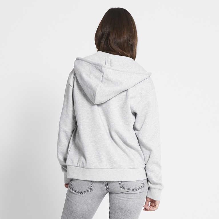 Zip hoodie "Vivvi" Grey Melange