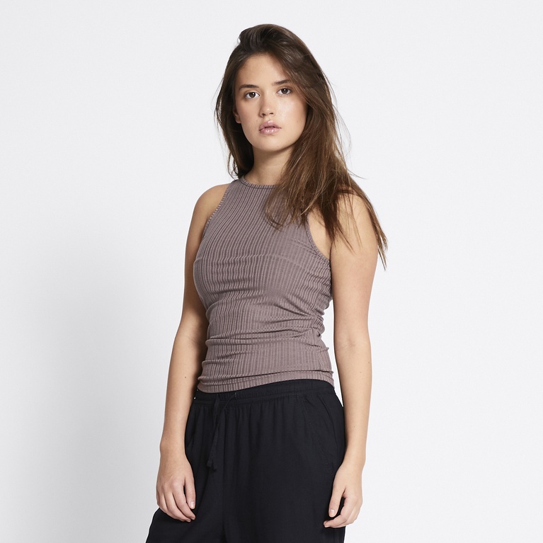 Ribbestrikket singlet "Nayla"