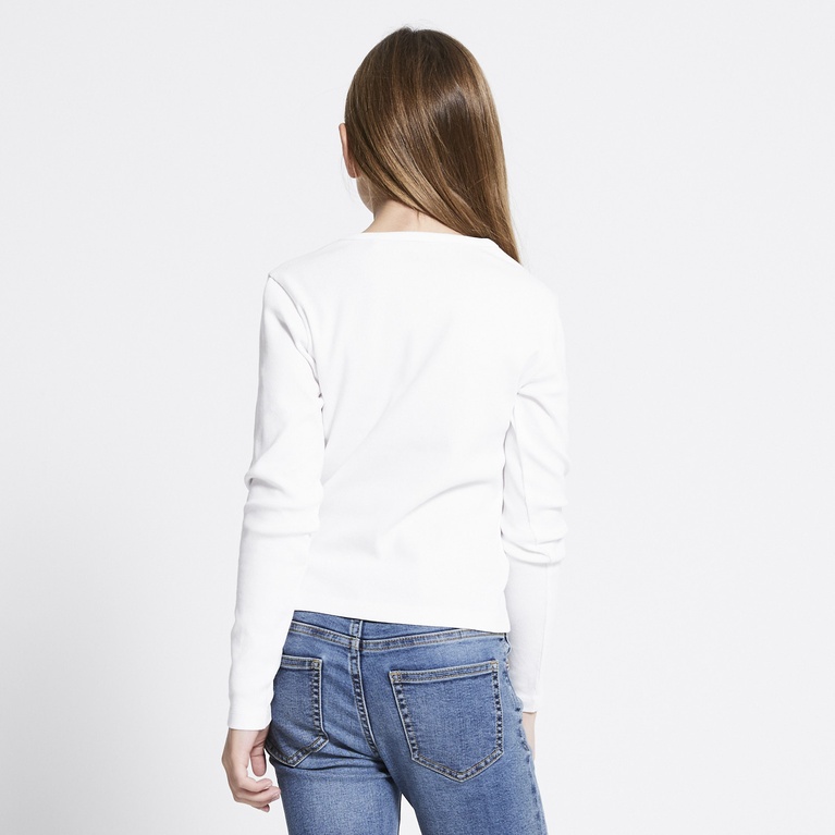 Ribbed top "Ramona" Optic white