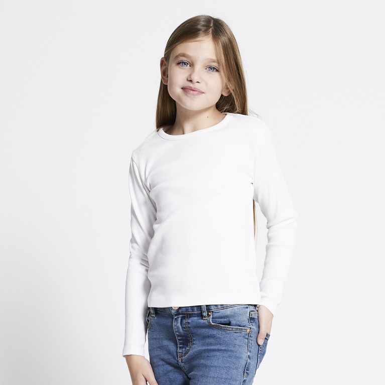 Ribbed top "Ramona" Optic white