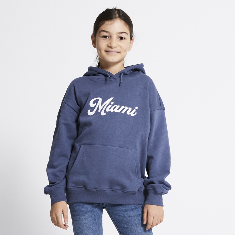 Printed hoodie "Smilla" Blue