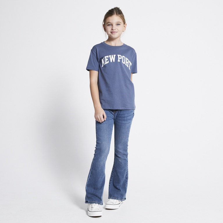 Printed tee "Dusty star" Blue