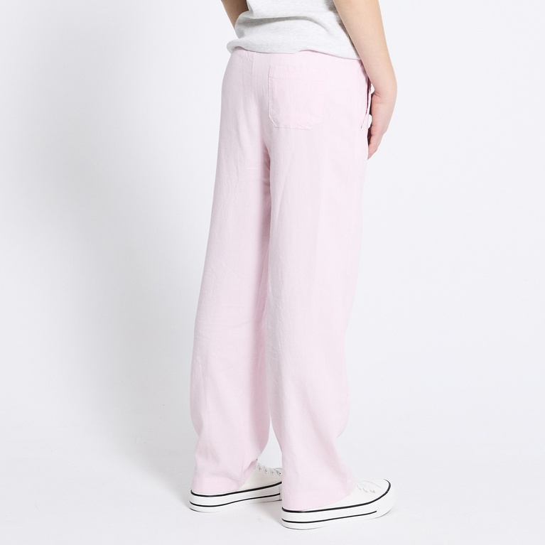 Linen blend pants "Roxy star" Soft Pink