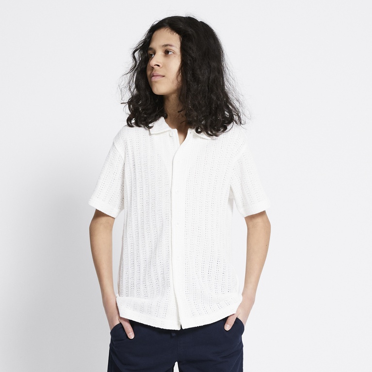 Short sleeve shirt "Smith star" White