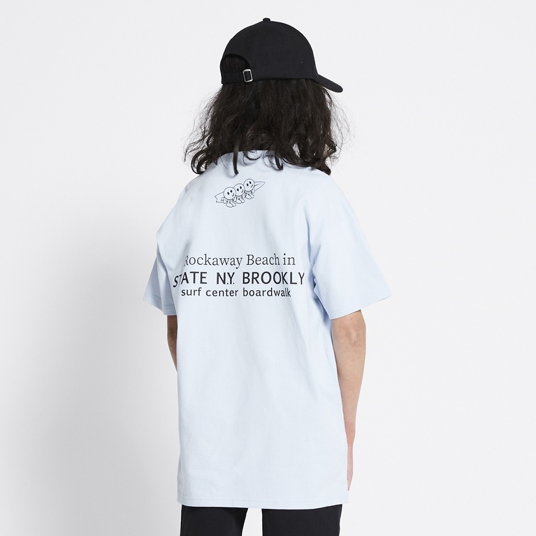 Printed tee "Wilson" Light blue