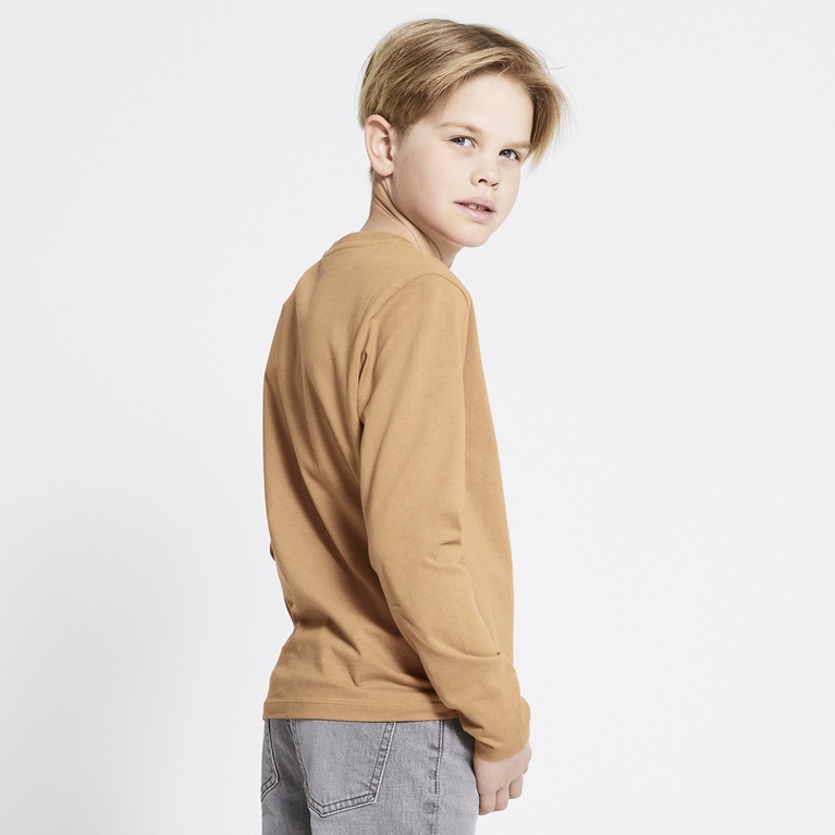 Long sleeve tee "Kim" Tobacco