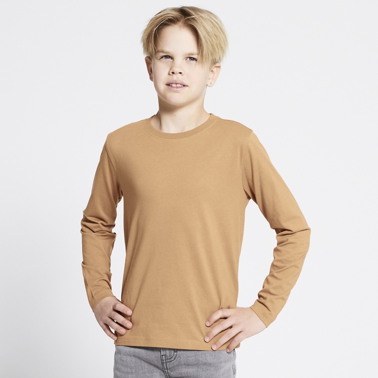 Long sleeve tee "Kim" Tobacco