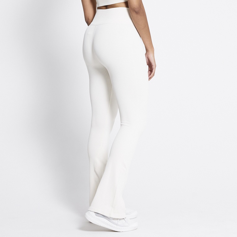 Flared training tights "Flare seamless" Ivory