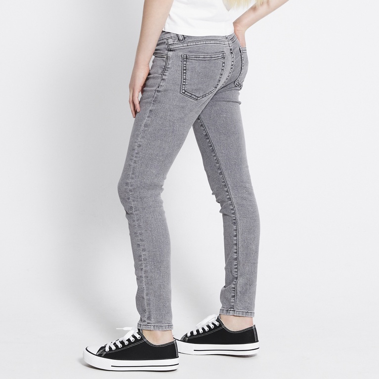 Mid waist skinny jeans "Skippy" Grey