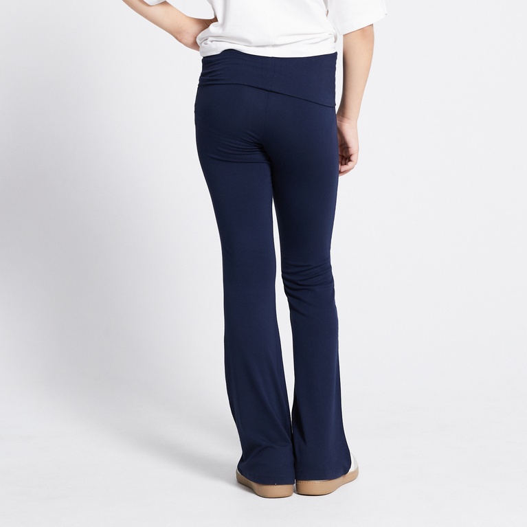 Folded yoga pants "Noelle star" Navy