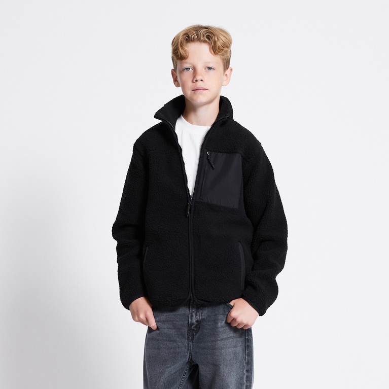 Pile jacket "Edor Star" Black