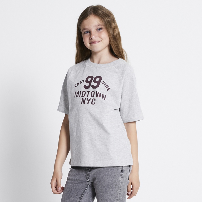 Printed tee "Maley star" Grey Melange