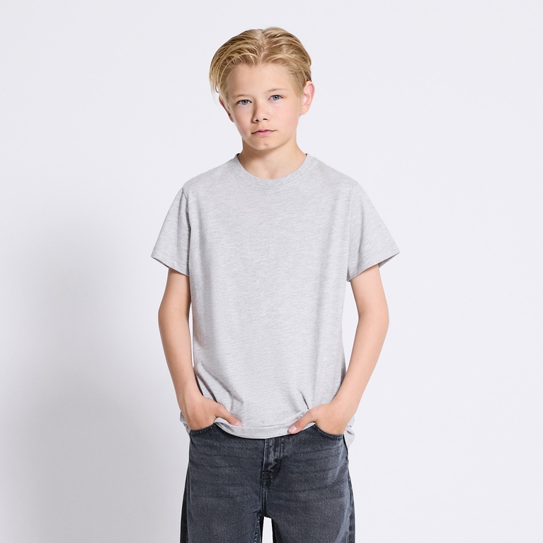 Basic tee "Andie" Grey melange 3