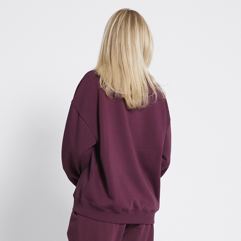 Sweatshirt "New Crew"  Burgundy
