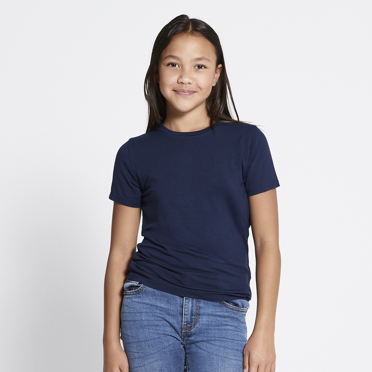 Soft feel tee "Liv star" Navy