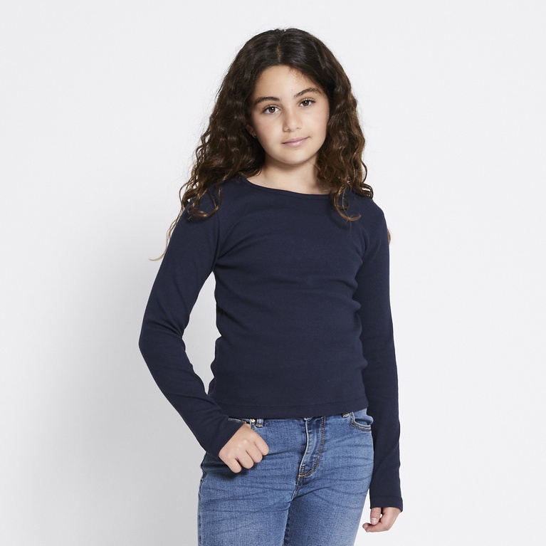 Ribbed top "Ramona" Navy